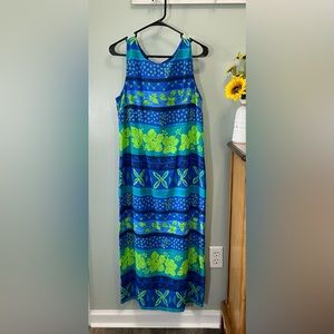 Vintage Kathie Lee Collection Women’s Blue Floral Shift Dress Size 10